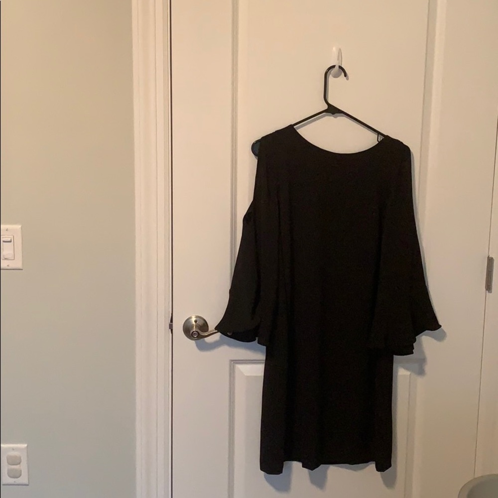 Classic black dress for maternity